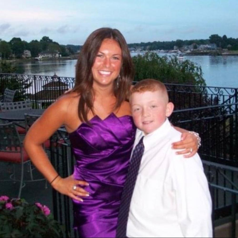 Purple short dress from Cache